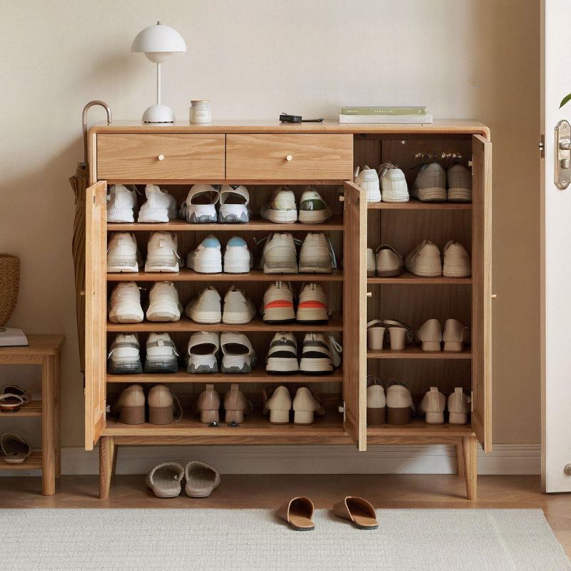 خزانه خشبيه بتصميم بسيط