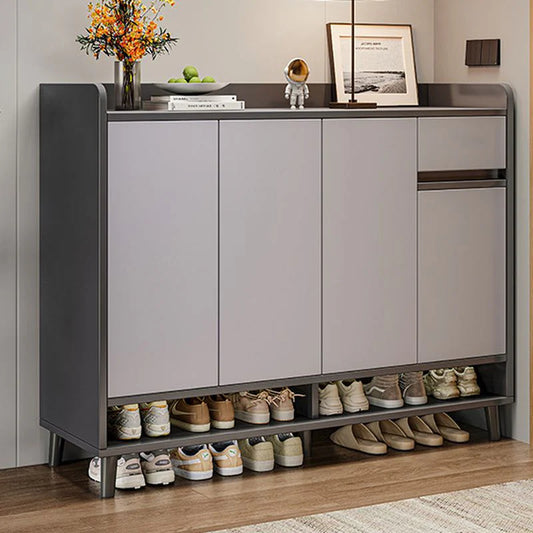 خزانة أحذية بيضاء عصرية