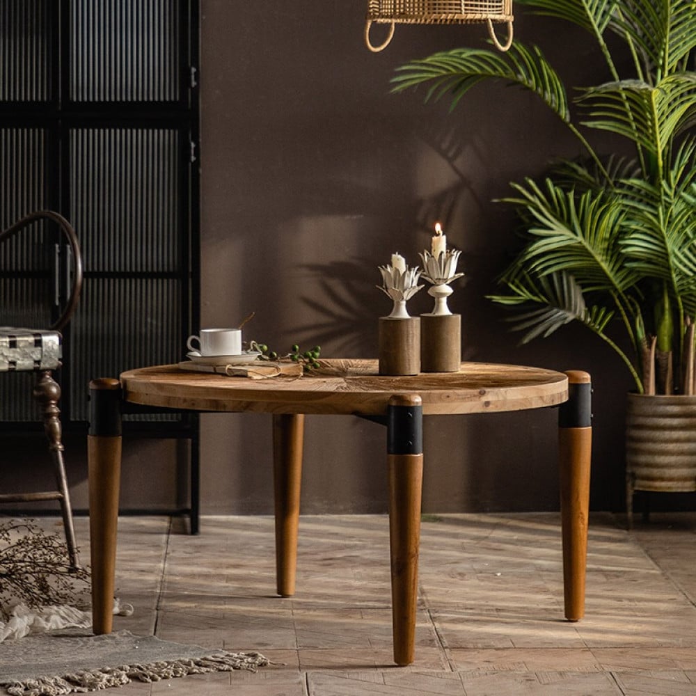 طاولة قهوه صغيره خشبيه