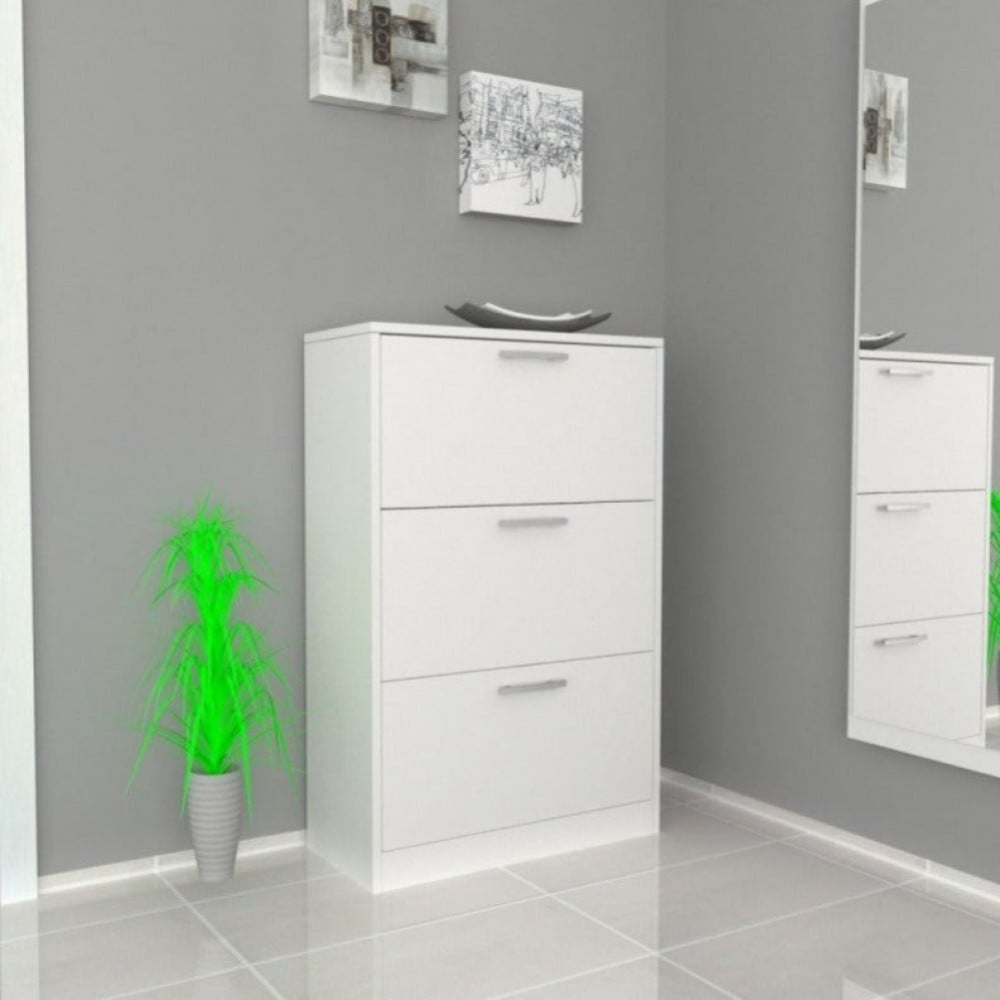 خزانة احذيه ذات أدراج قلابه