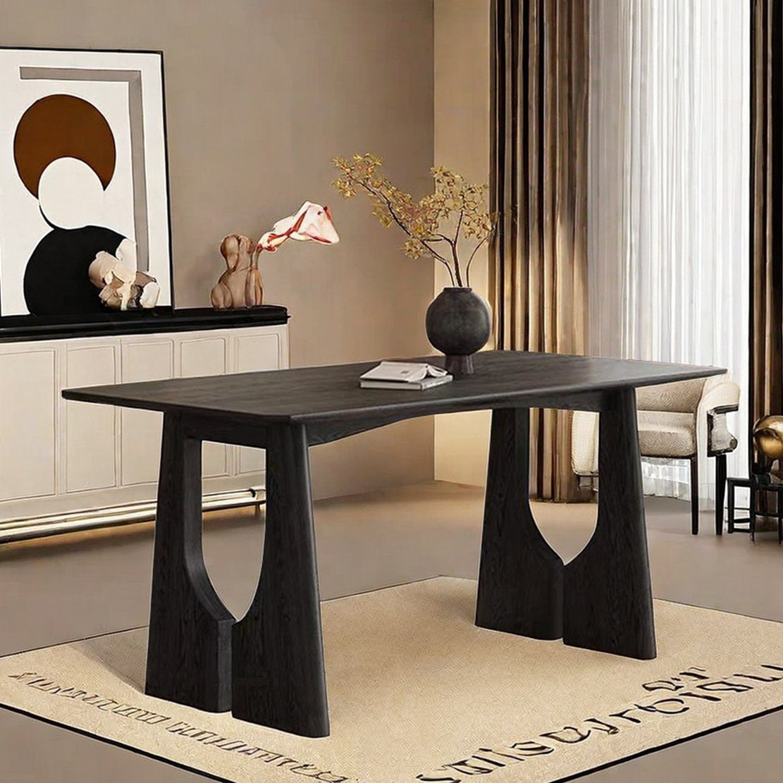 طاولة سفرة فاخرة بتصميم هندسي