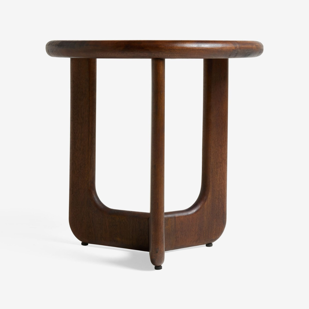 طاولة جانبية خشبية