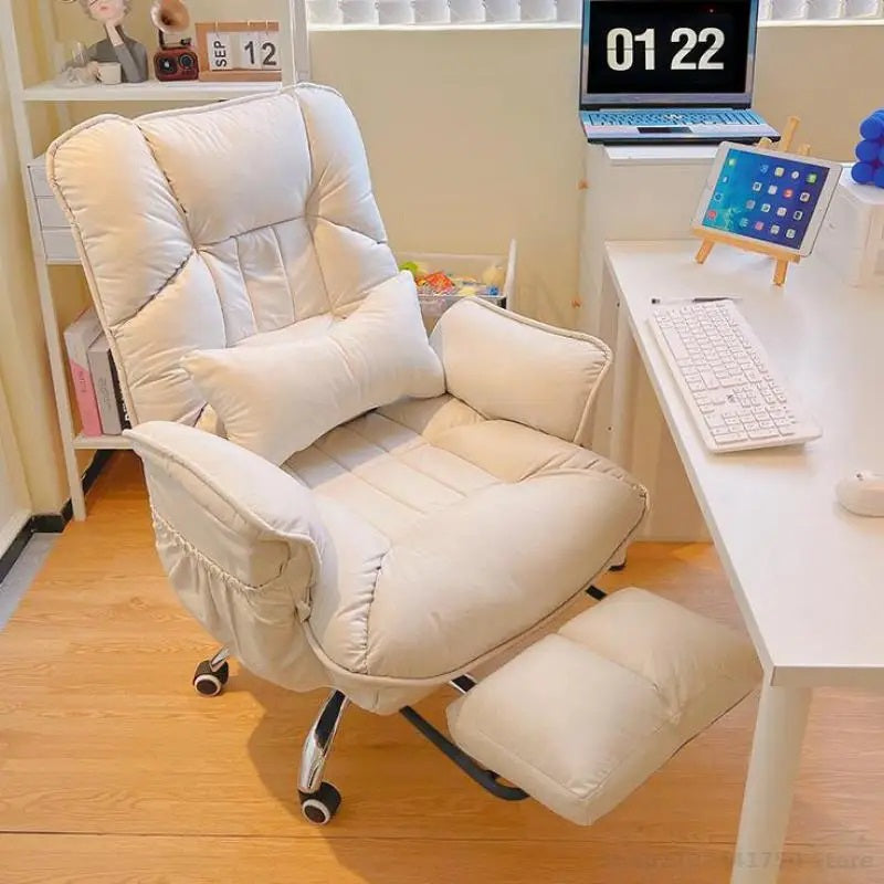 كرسي المكتب الفاخر مع مسند القدم