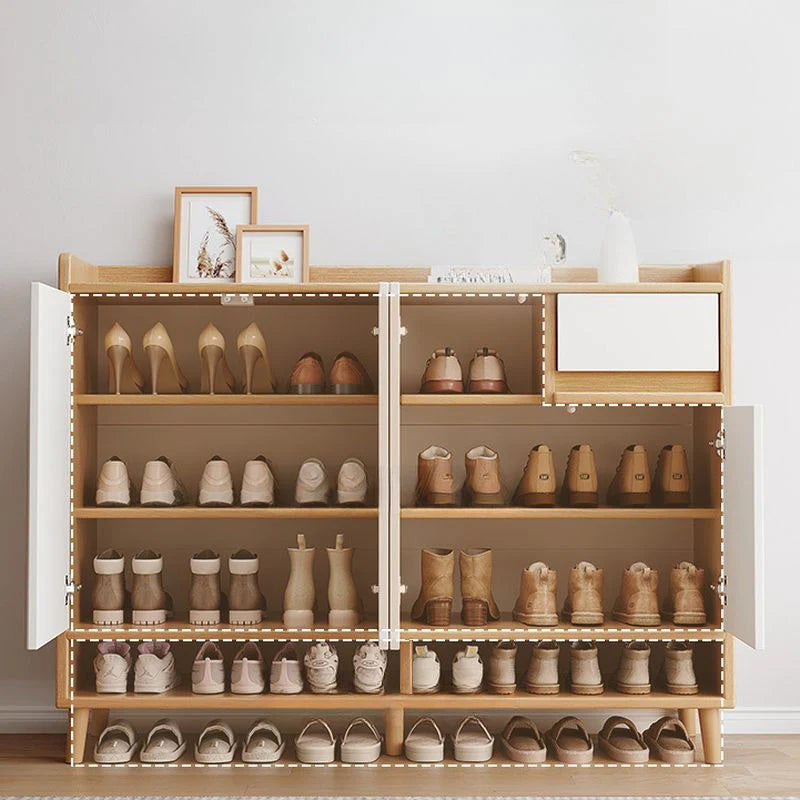 خزانة أحذية بيضاء عصرية