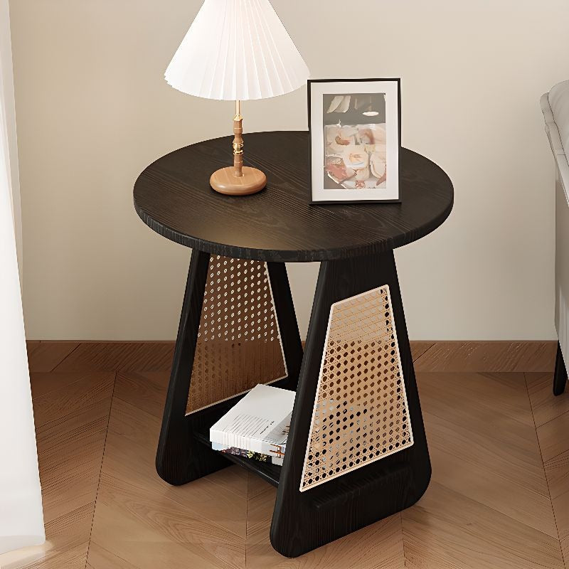 طاولة ريتان الخشبيه العصريه