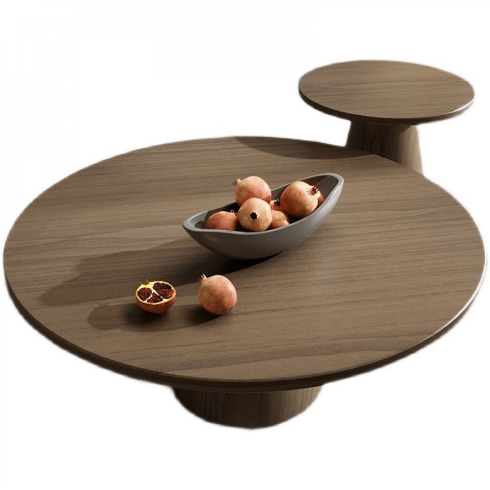 طاولة قهوة من خشب الجوز الطبيعي