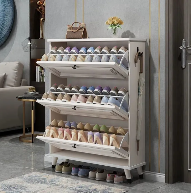 خزانة احذية بثلاثة ادراج انيقة