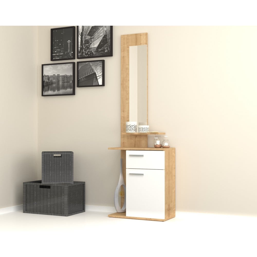 خزانة مدخل مع مرأه