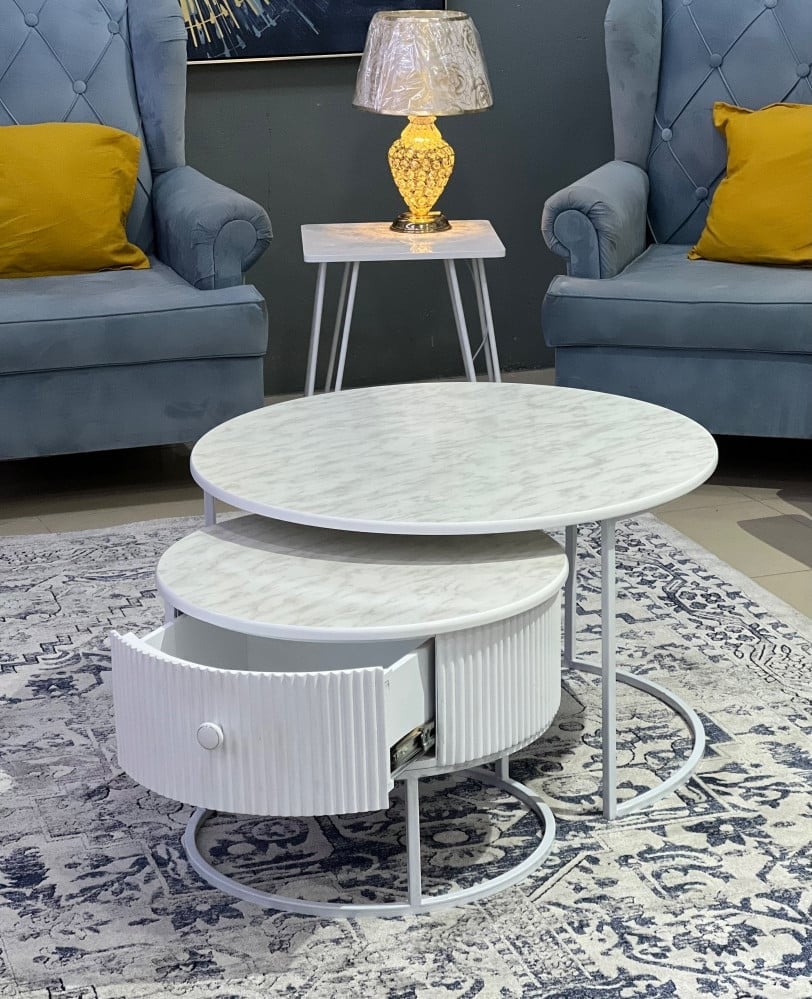 طاولة قهوه مزدوجه