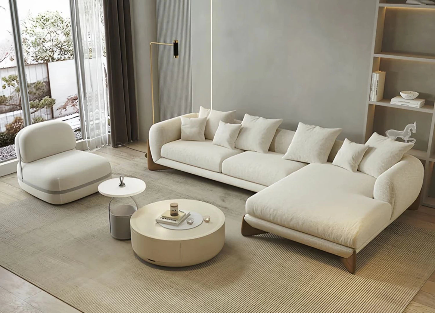 جلسة فاخرة بتصميم عصري وراحة استثنائية