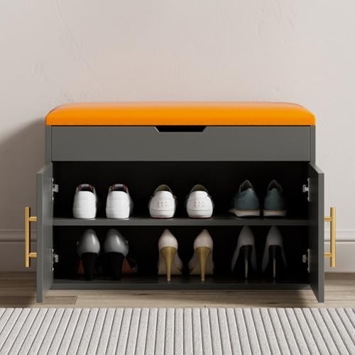 مقعد وخزانة أحذية بتصميم فاخر