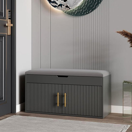 مقعد وخزانة أحذية بتصميم فاخر