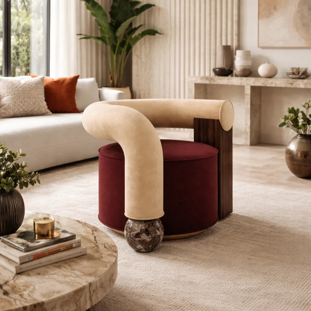 كرسي أنيق بلمسة فنية عصرية