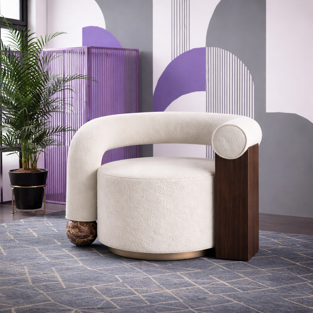 كرسي أنيق بلمسة فنية عصرية