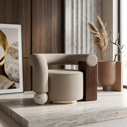 كرسي أنيق بلمسة فنية عصرية