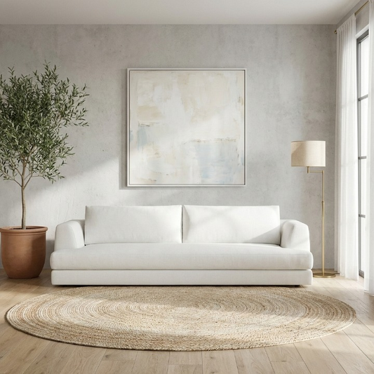 كنبة مودرن بلون هادئ