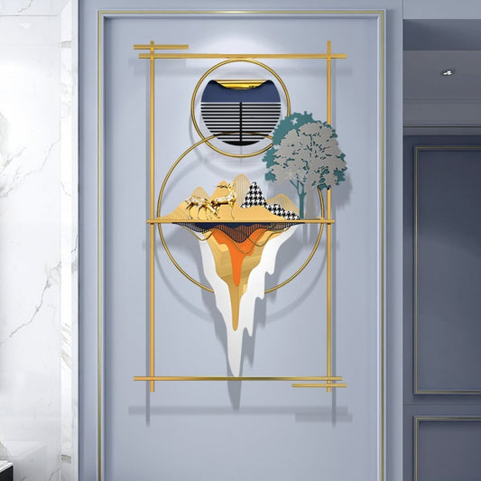 ديكور حائط متعدد الألوان