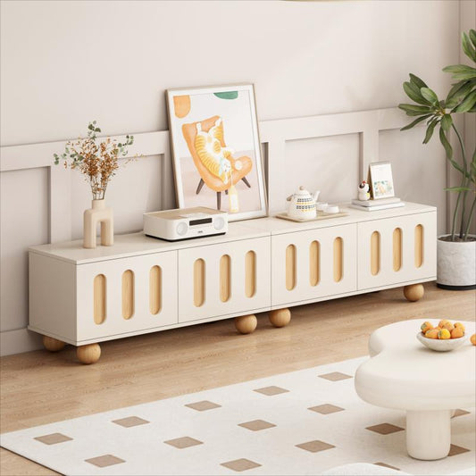 وحدة تلفزيون عصرية بتصميم هادئ