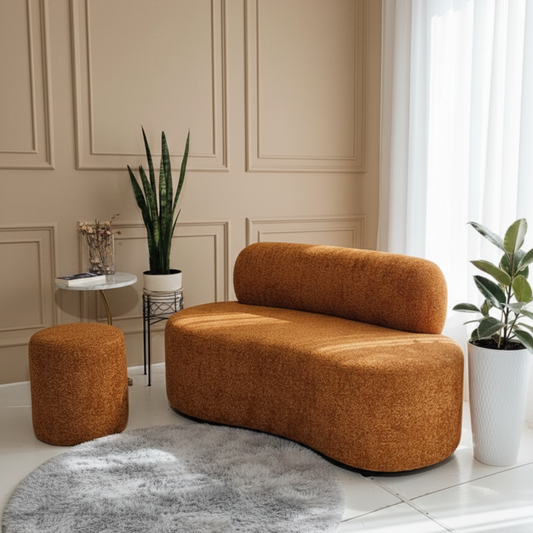 كنبة مودرن بتصميم أنسيابي