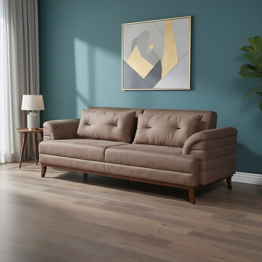 كنبة مودرن بلمسة دافئة