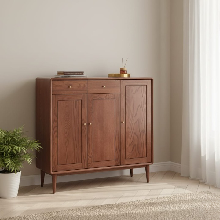 خزانه خشبيه بتصميم بسيط