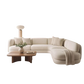 كنبة بتصميم انسيابي فاخر