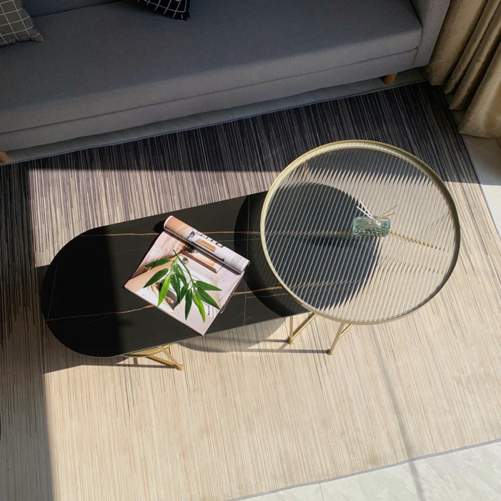 طاولة قهوة مزدوجة بتصميم انيق